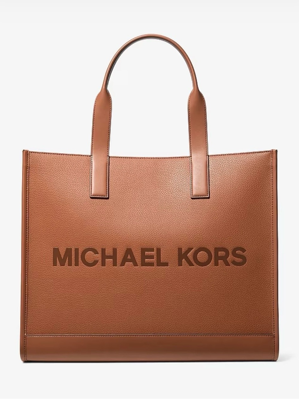 Michael Kors Cognac Leather Logo Tote